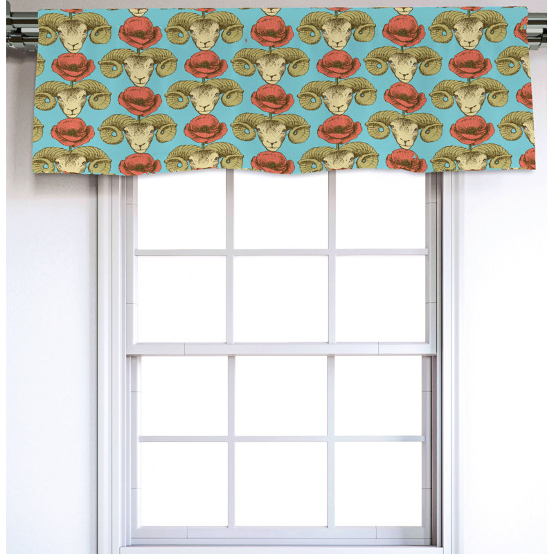 Sateen Ruffled Window Valance