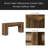 Rustic Coffee Table,Sturdy Console Table,Wooden Hallway Table