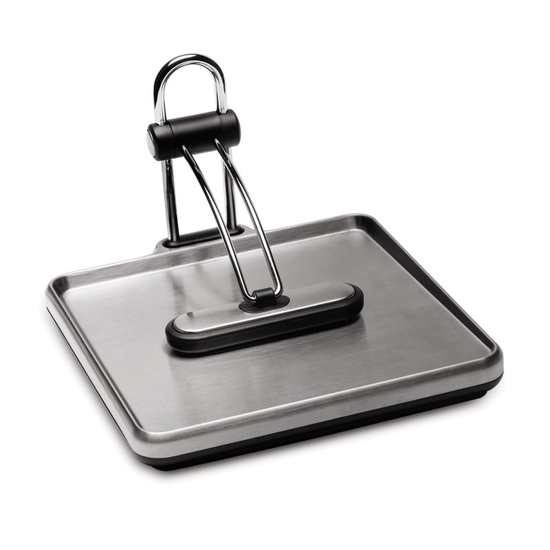 Stainless Steel Quick Grip Napkin Holder with Weighted Arm