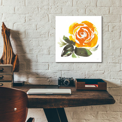 «Bold Roses», art mural en verre acrylique 2 po par Kristy