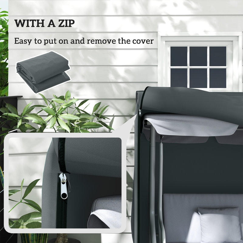 Outdoor Swing Seat Cover, Grey