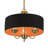 3 Light Antique Brass Pendant Chandelier-977928234