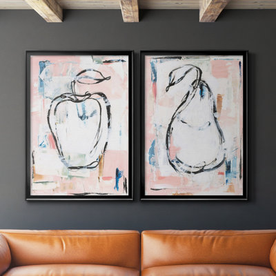 «Candied Fruit I», ensemble de 2 reproductions d'art sur toile encadrées