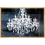 «Glam Crystal Chandelier Silhouette» sur toile de fond abstraite, reproduction d'art sur toile-1440854284-1440854272-1440854329