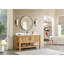 Meuble-lavabo simple 60 po Wiegers en gris acacia classique avec plateau en pierre de quartz blanc pur