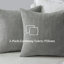 Housses de coussin décoratif décoratives en velours côtelé gris clair avec insertions-113417192
