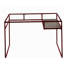 Bureau Yasin avec plateau en verre et finition rouge-750536282