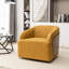 Fauteuil demi-tonneau rotatif en simili cuir Andretta-1428319685