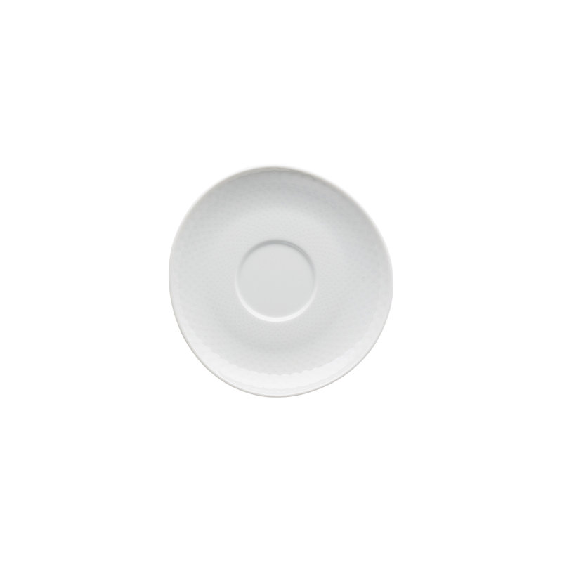 Junto Handmade Porcelain Saucer, White