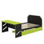 Lit de jour en bois double - Lit gigogne simple, bureau et ports de chargement USB inclus-80921752