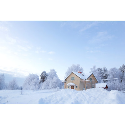 Winter Landscape Sweden 1 Piece Wrapped Canvas Painting