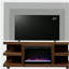 Meuble télé Laurel Canyon de 65 po, convenant aux téléviseurs de 75 po, facile à assembler et fini chêne bourbon-121024601