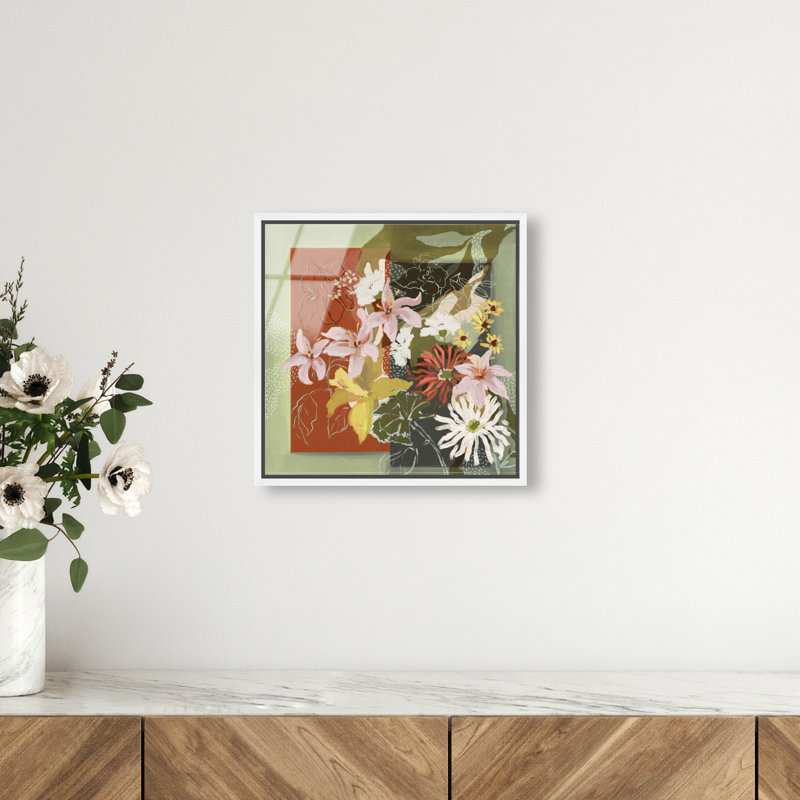 Parts Of Me Print by Oliver Gal, 13"H x 13"W, White Floater Frame