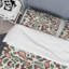 Ensemble de housse de couette en microfibre beige / brun / vert 3 pièces-160726579