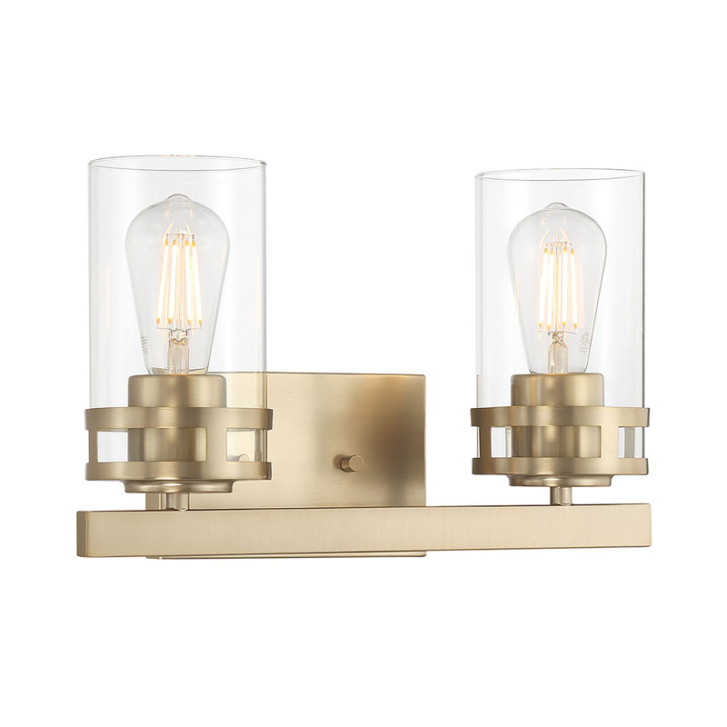Meuble-lavabo 2 lumières Alue, H 9 po x l 14,5 po x P 6,5 po, Deux lumières