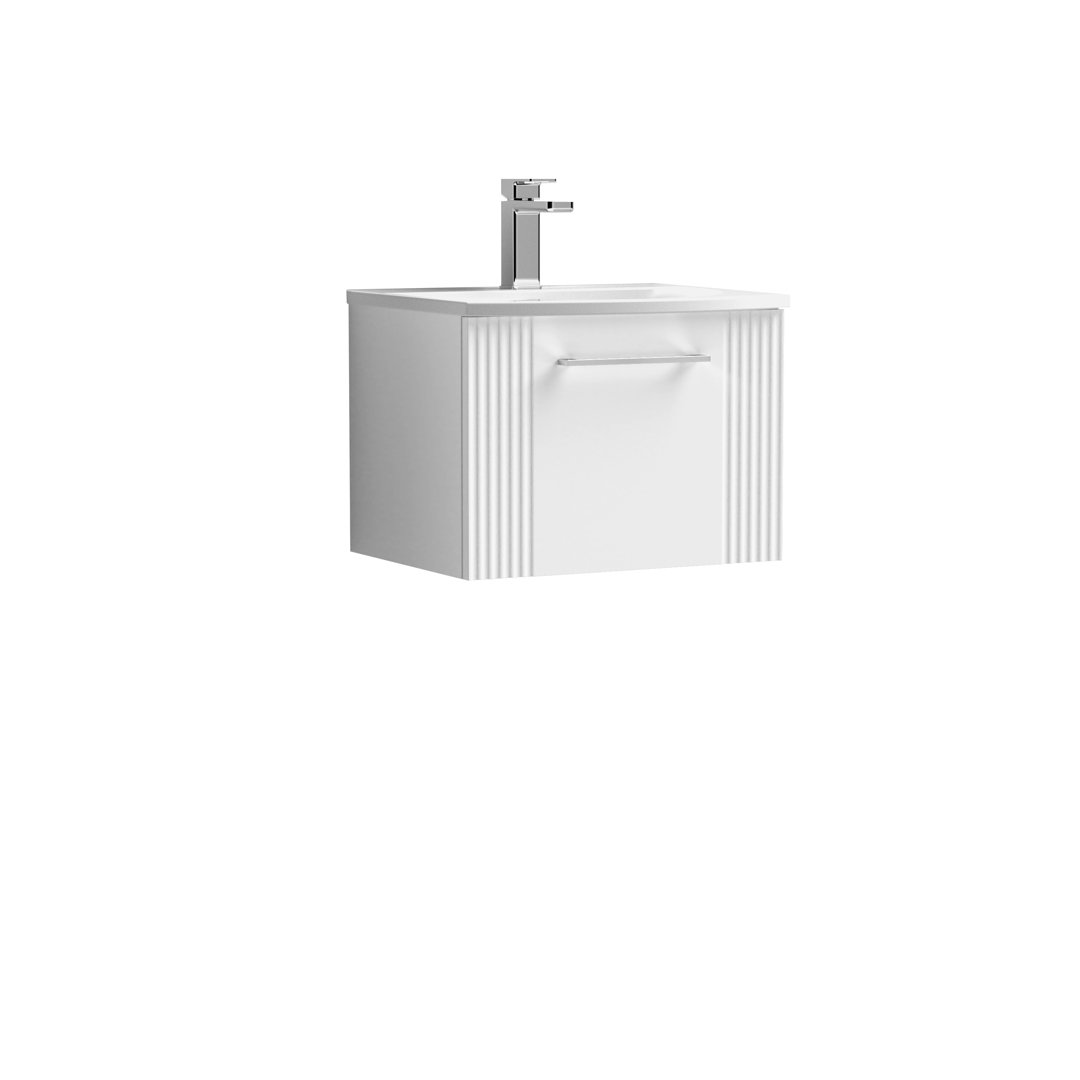 Deco 510mm Single Bathroom Vanity with Integrated Vitreous China Basin