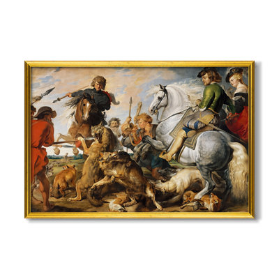 La chasse au loup et au renard, v. 1616 - Peter Paul Rubens - Toile encadrée sur mesure