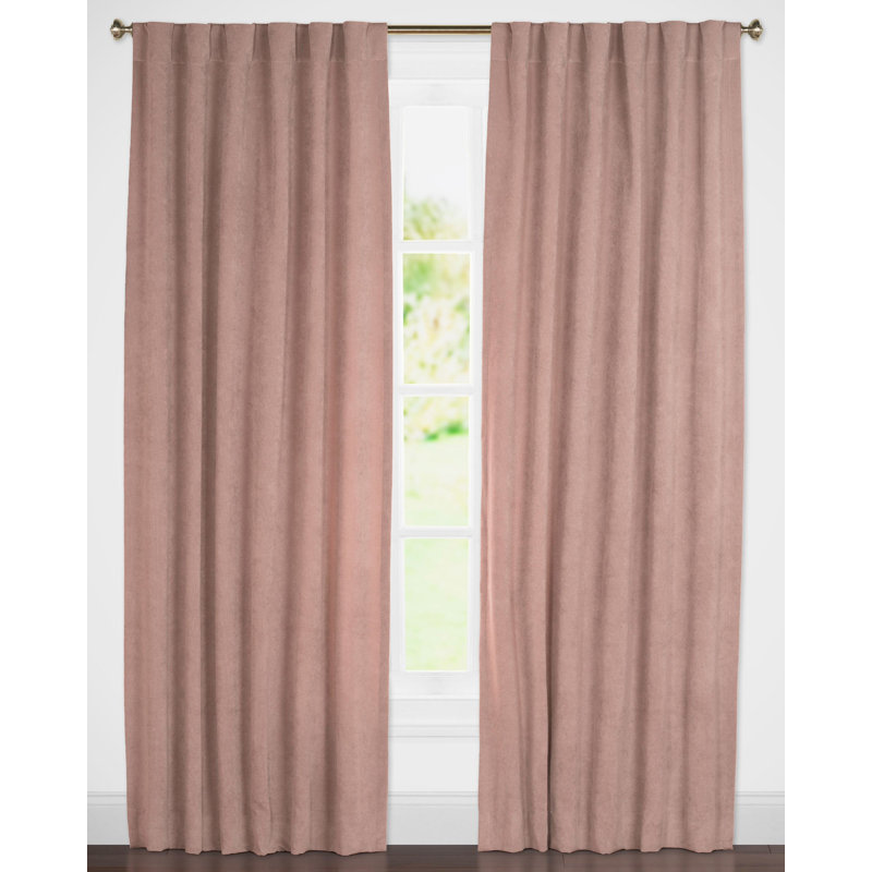 Padma Semi Sheer Curtain, Pink