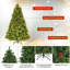 Sapin de Noël artificiel vert avec 540 lumières blanches-141383446