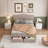 Upholstered Linen Standard Bed with Drawers-998832102