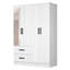 Armoire 4 portes avec 2 tiroirs et tablettes Apollonios-1767354662