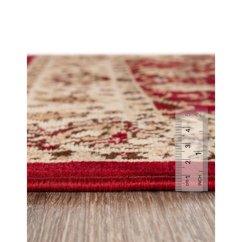 Tapis bourgogne Bhatari, Burgundy, Rectangle 5 pi 3 po x 7 pi 1 po