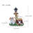 Sitting Dog Solar Lantern Planter Statue