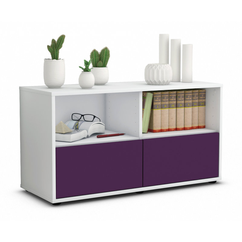 Oak Park 92cm Sideboard, White/Purple
