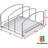 Kitchen Houseware Organizer Pantry Rack, Silver