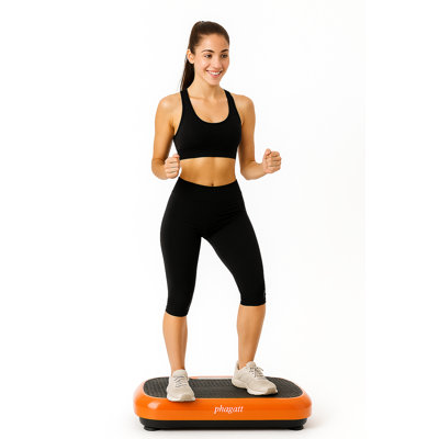 Plateforme d'exercice pour tout le corps avec plaque vibrante et télécommande, bandes de résistance de 1 à 20 vitesses, équipement de remise en forme compacte à affichage DEL pour tonifier et équilibrer 330 lb