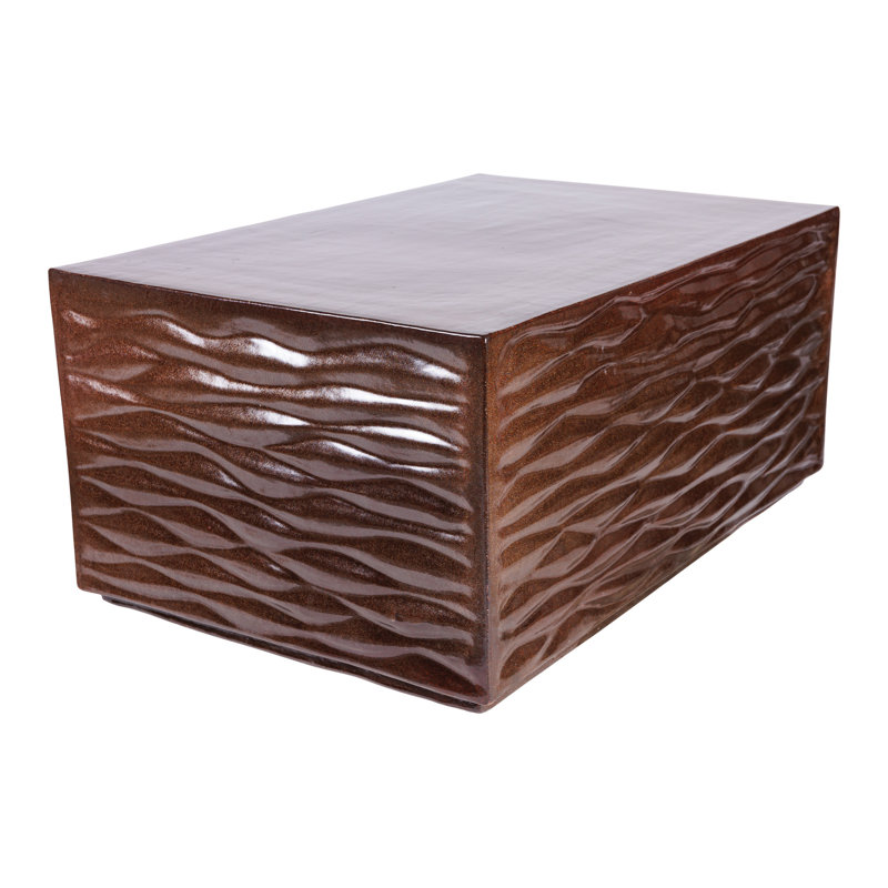 Zen Outdoor Coffee Table, Pyrite Brown Gloss