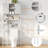 Over The Toilet Storage Cabinet with Doors - Freestanding Bathroom Organizer Shelf with TP Holder, Water-Resistant Space-Saver with Metal Frame, 31.5" Wide, White-344574062