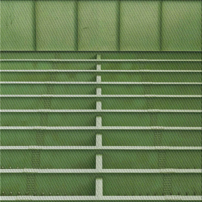 Tapis à motif géométrique vert
