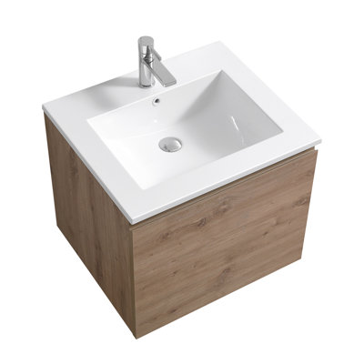 Ensemble de meuble-lavabo simple mural 24 po Radoica