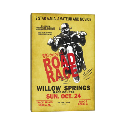 Willow Springs Road Race by Mark Rogan - Advertisements Print