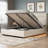 Bed Frame with Headboard, Platform Bed with Thickened Metal Frame, Lift Up Storage Bed with Motion Sensor Light, No Box Spring Needed-2012547303