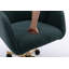 Modern Teddy Fabric Material Adjustable Height 360 Revolving Home Office Chair With Metal Legs Universal Wheel For Indoor-392138395