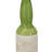Ceramic Bottle Vase with Deep Green and Earthy Tan Finish