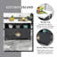 Îlot de cuisine 39,37 po Nordic-132896295