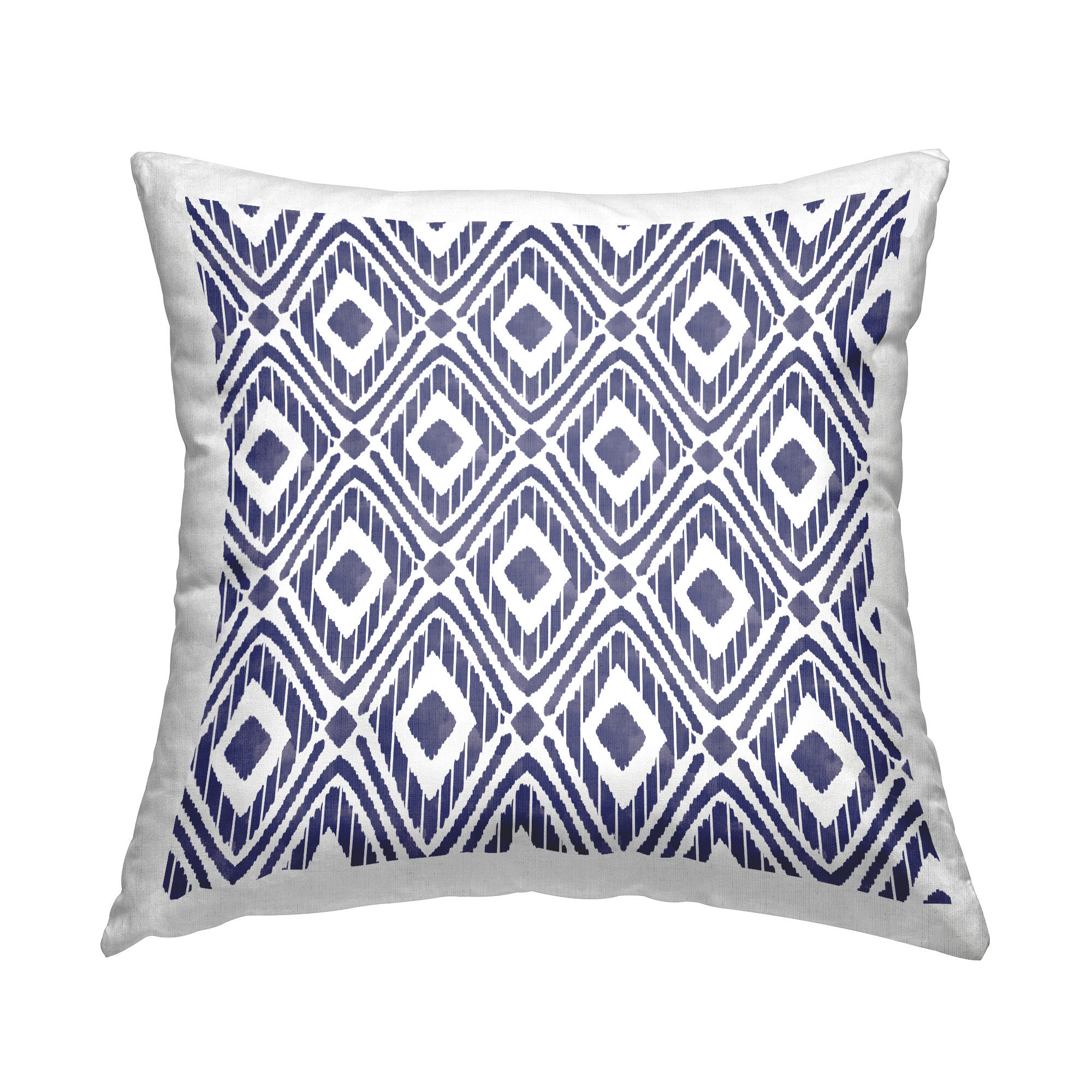 Stupell Industries Blue Bohemian Diamond Shape Geometric Pattern