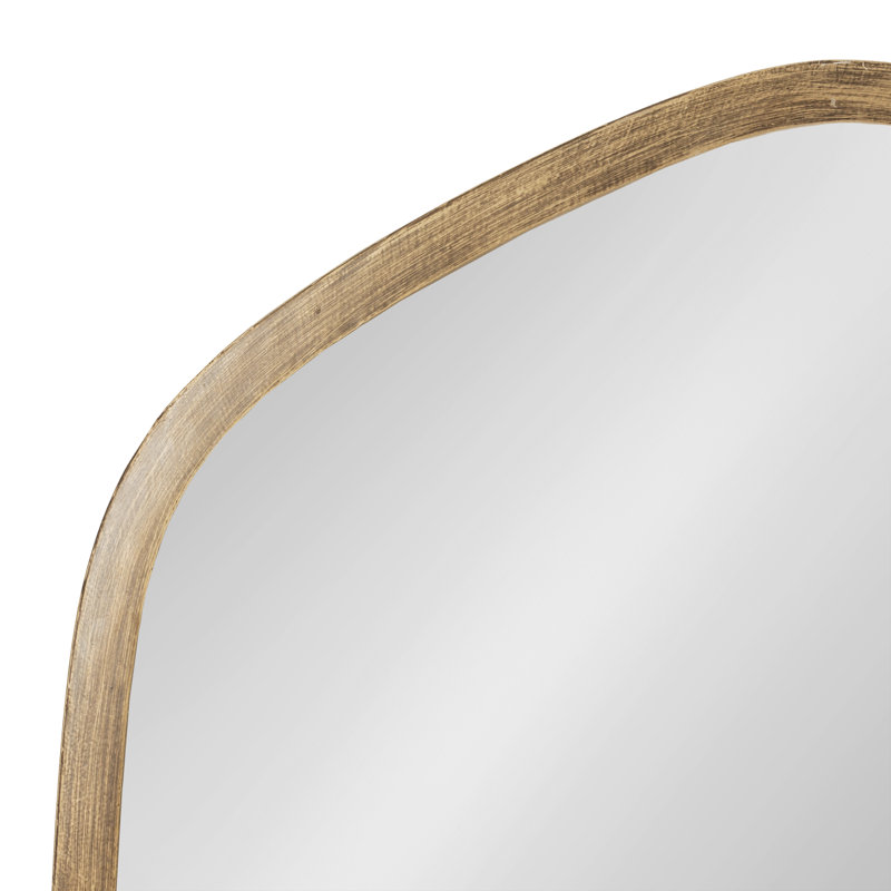 Miroir d'appoint Glover, H 36 po x l 20 po, Or, Verticale