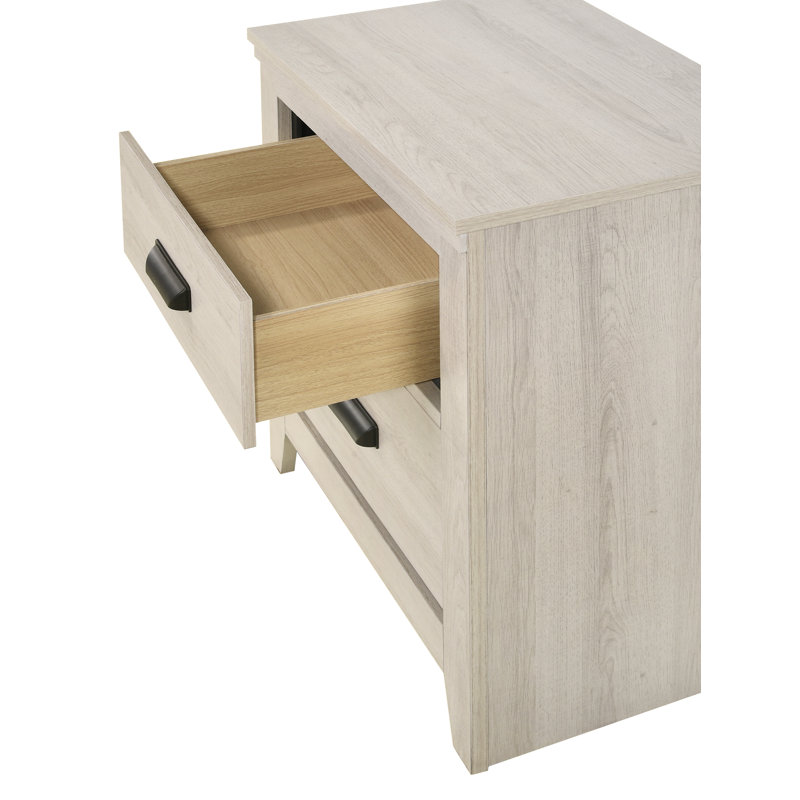Eschol Chelsey Bedroom Set, Full, 4 Pcs: Bed, Dresser, Mirror, Nightstand