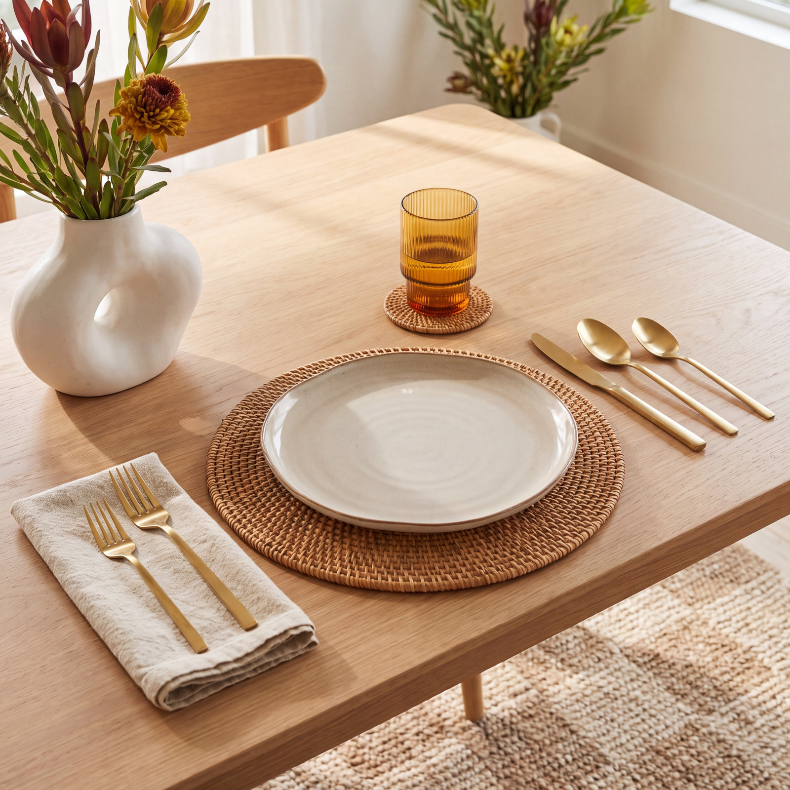 Flatware Set - Service for 1, Gold