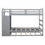 Lit simple superposé avec pieds en bois massif et lit gigogne gris - Luxury Luxury For A Serene-648572591