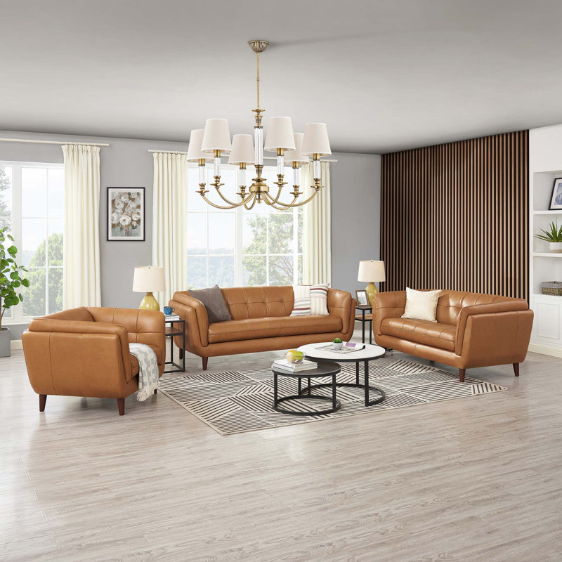 Chaise en cuir Solana