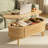 Lyra Lift Top Coffee Table with Storage, Modern Oval Wood Coffee Table, Natural Coffee Table for Living Room,38.6"W x 18.9"D x 18.5"H-366219188