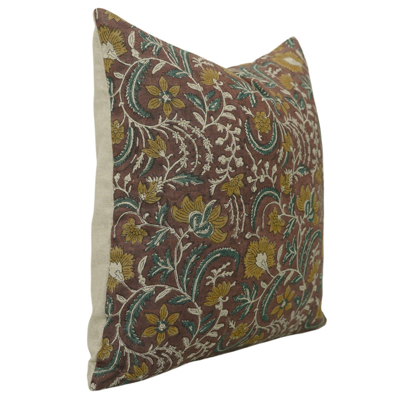 Housse de coussin intérieur / extérieur Floral Linen, Carré, H 20 po x l 20 po