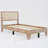 Modern Solid Pine Platform Twin Bed Frame-682227717-682227716