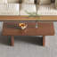 Table basse rectangulaire en bois massif noyer-1311898174