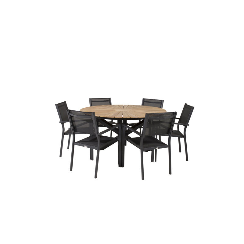 Anoki 6 - Person Patio Dining Set with Round Table